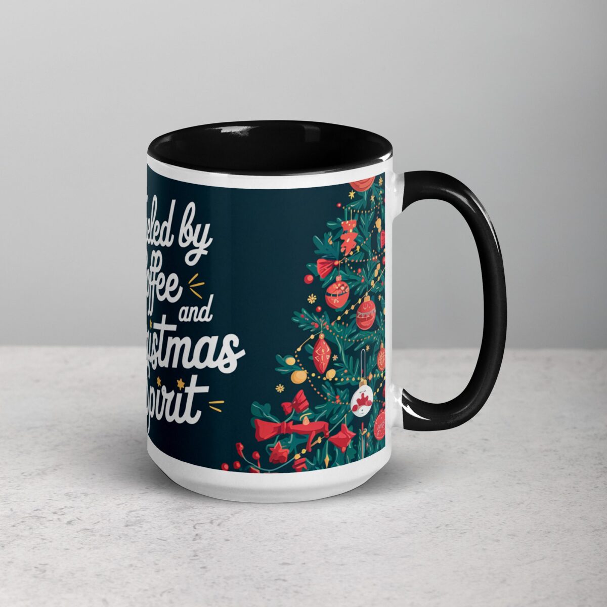 Fueled by Coffee and Christmas Spirit Mug - Image 6