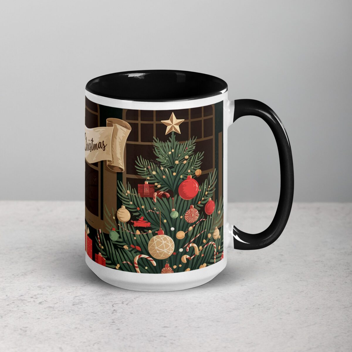 Merry Christmas Elegant Coffee Mug & Tea Cup - Image 6