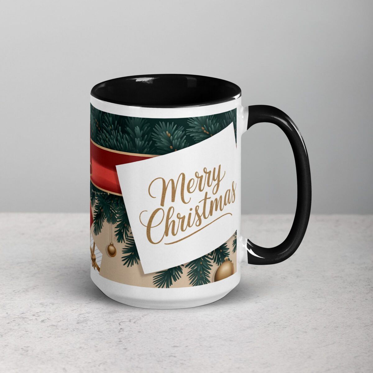 Merry Christmas Sophisticated Coffee Mug & Tea Cup - Image 6