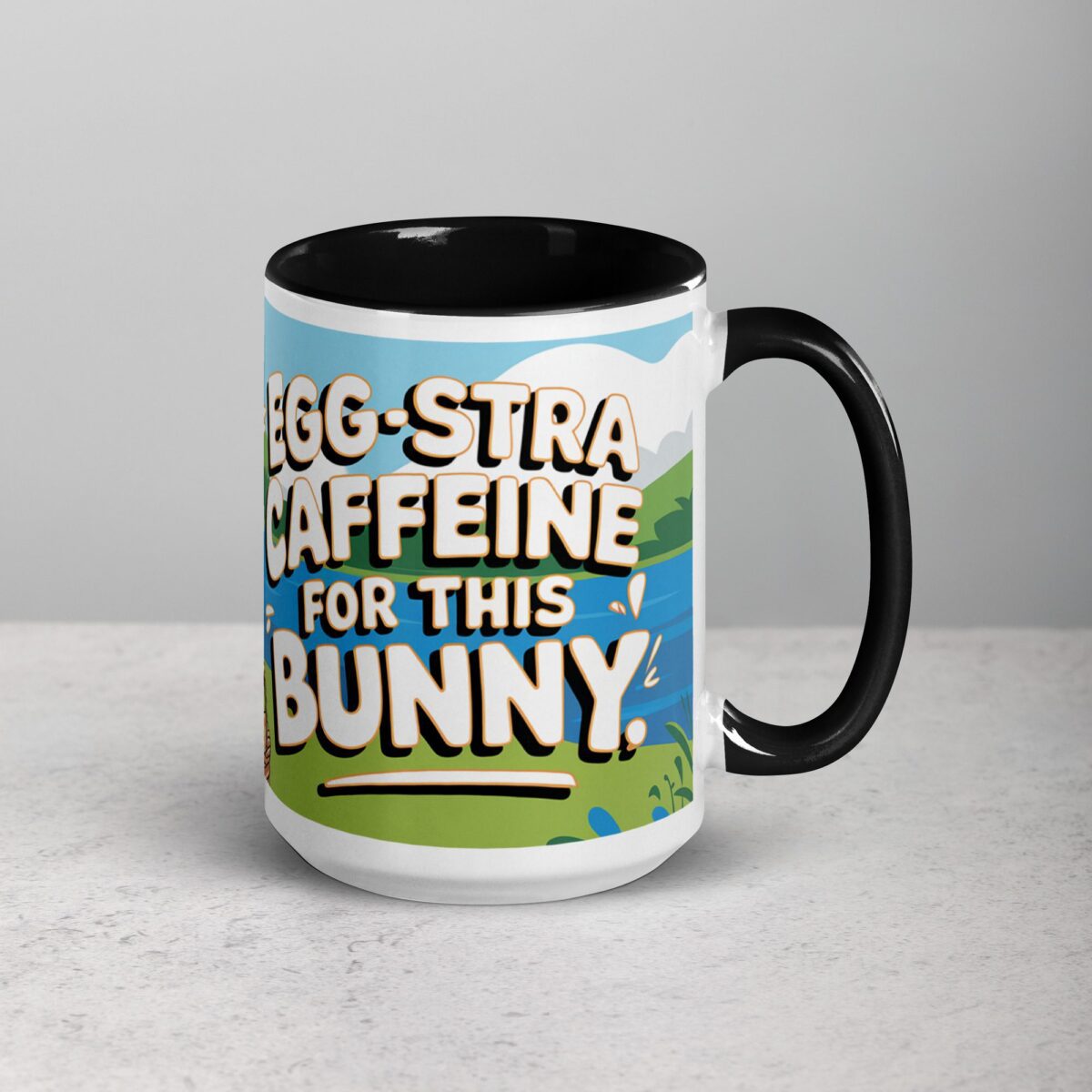 Egg-stra Caffeine for This Bunny Easter Coffee Mug - Image 6