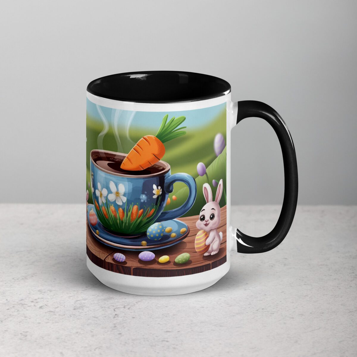 Caffeine, Carrots, and Easter Joy Coffee Mug - Image 6