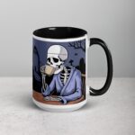 Death Before Decaf Halloween Coffee Mug - Image 6