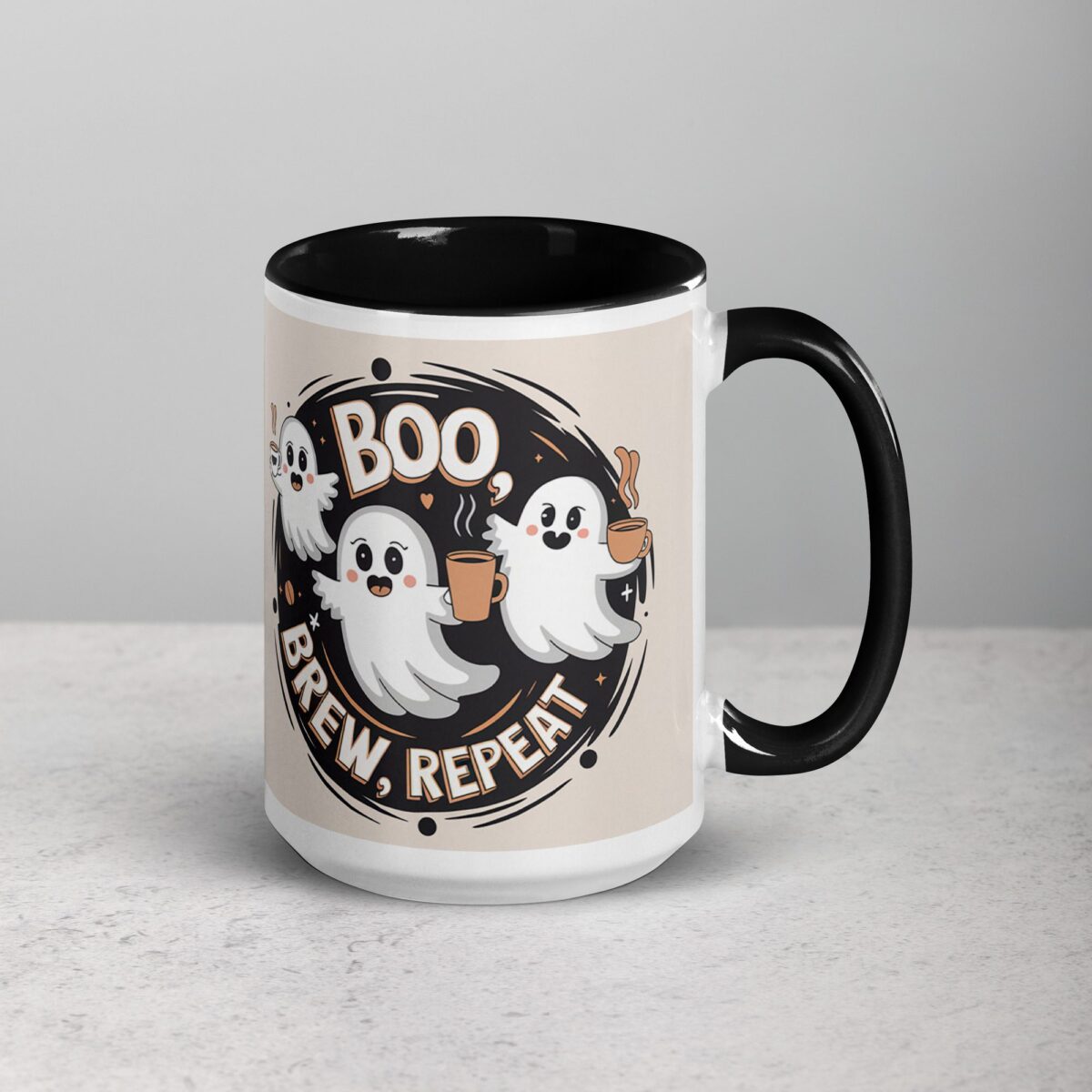 Boo, Brew, Repeat Halloween Coffee Mug - Image 6