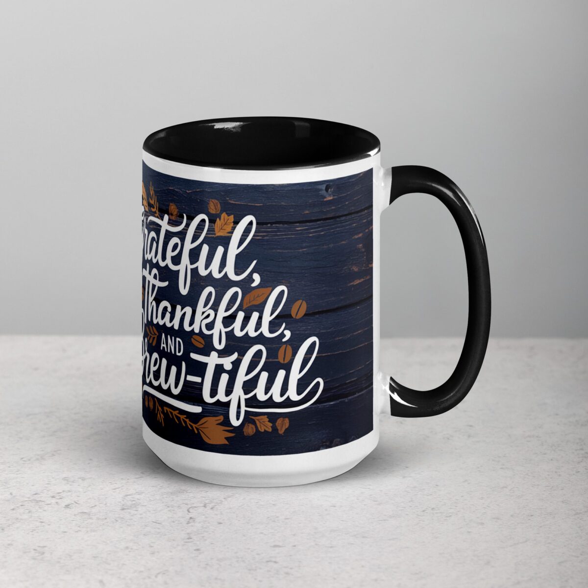 Grateful, Thankful, and Brew-tiful Coffee Mug - Image 6