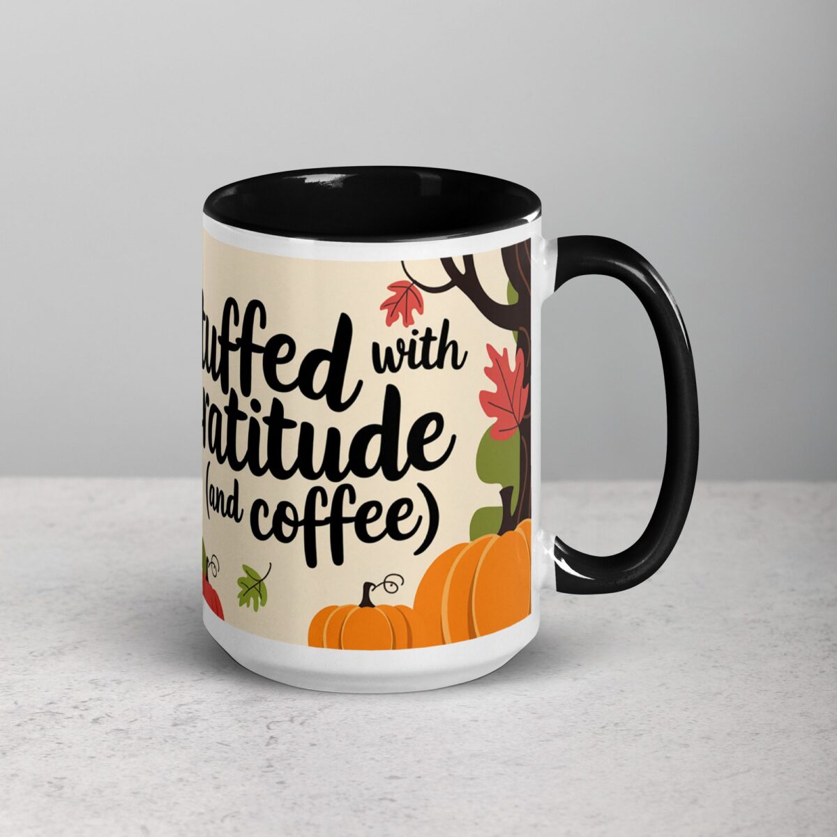 Stuffed with Gratitude (and Coffee) Thanksgiving Mug - Image 6