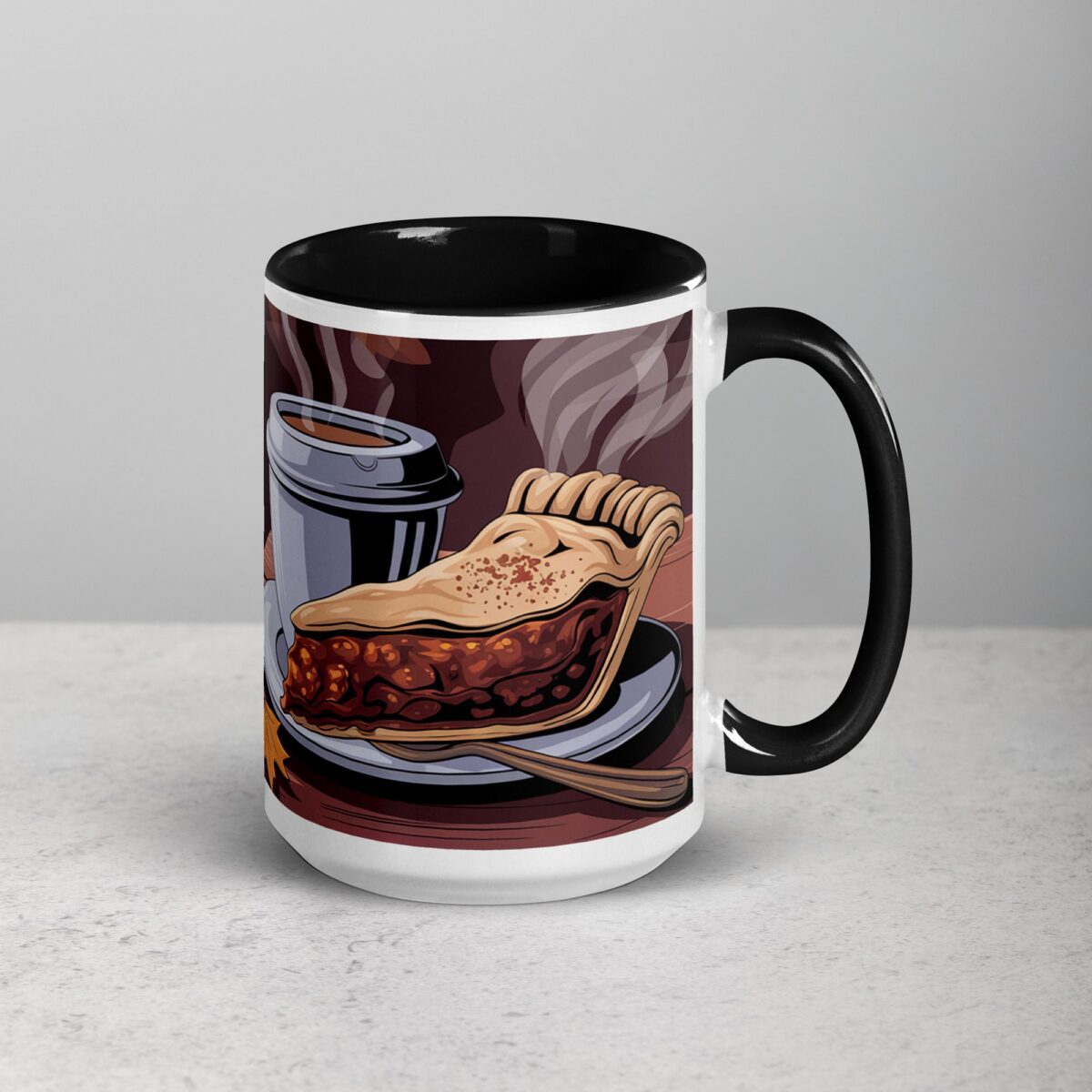 Coffee, Pie, & Thankful Vibes Mug - Image 6