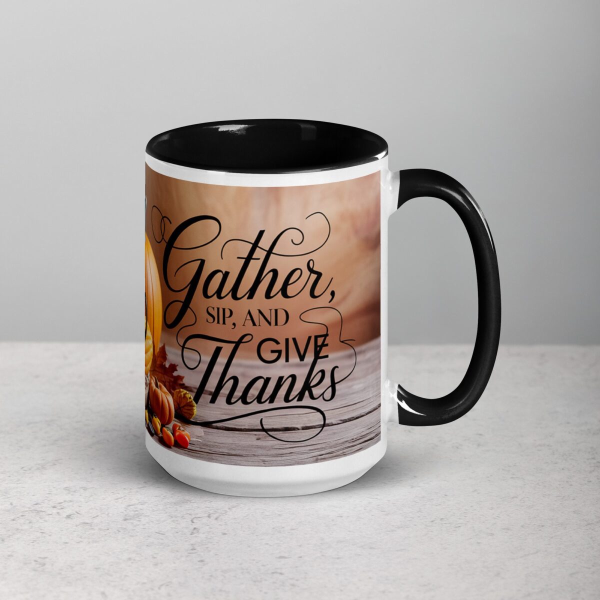 Gather, Sip, and Give Thanks Coffee Mug - Image 6