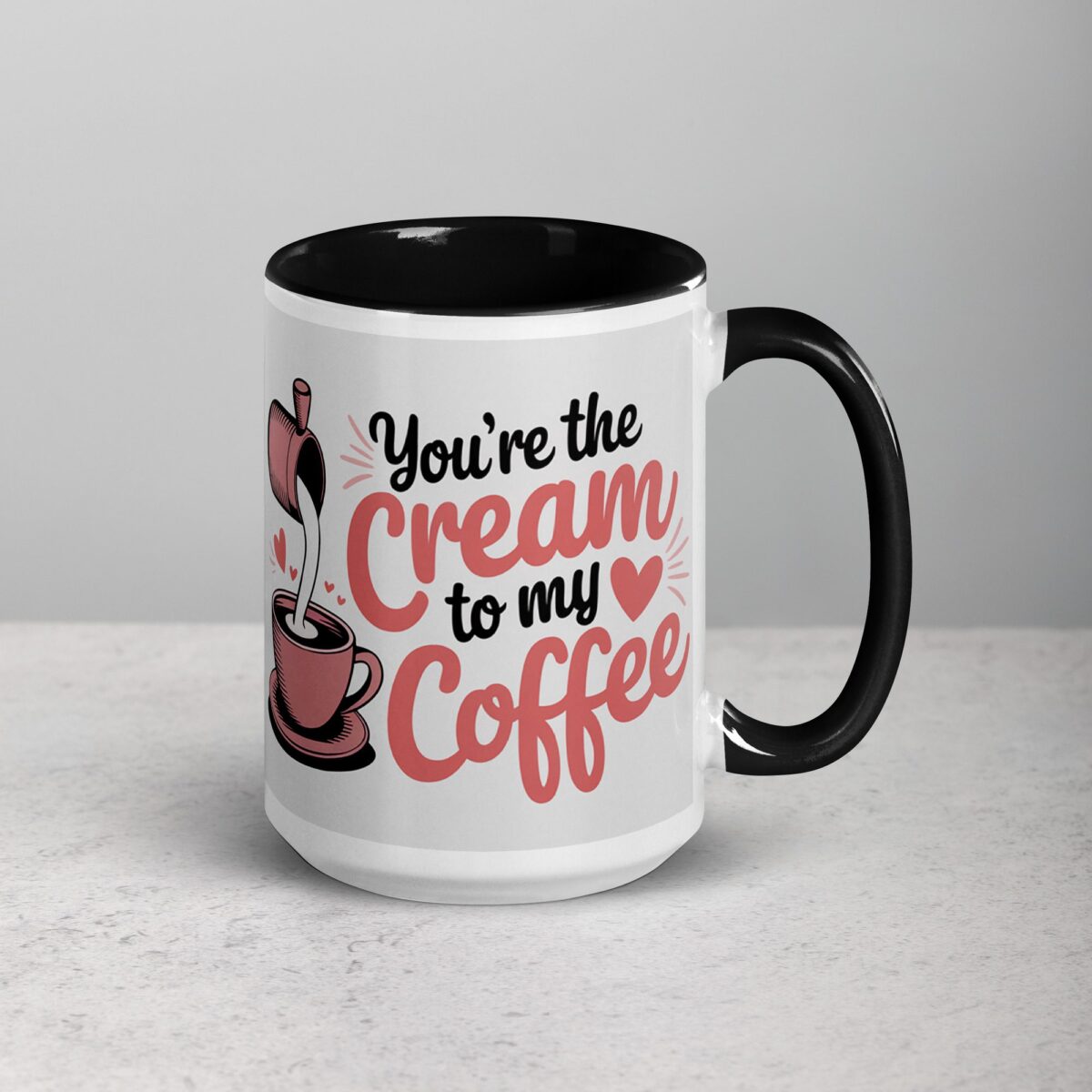 You’re the Cream to My Coffee Valentines Day Mug - Image 6