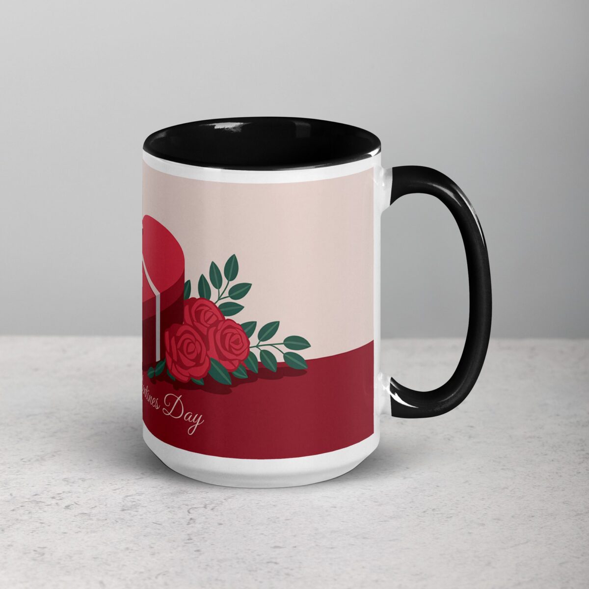 Happy Valentine's Day Elegant Coffee Mug - Image 6
