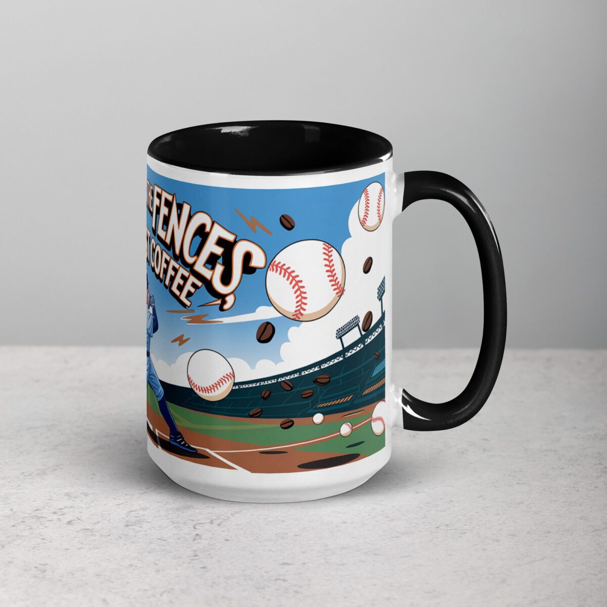 Swing for the Fences, But First Coffee Baseball Mug - Image 6