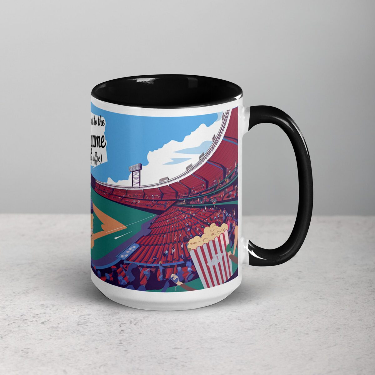 Take Me Out to the Ball Game (and Bring Coffee) Mug - Image 6