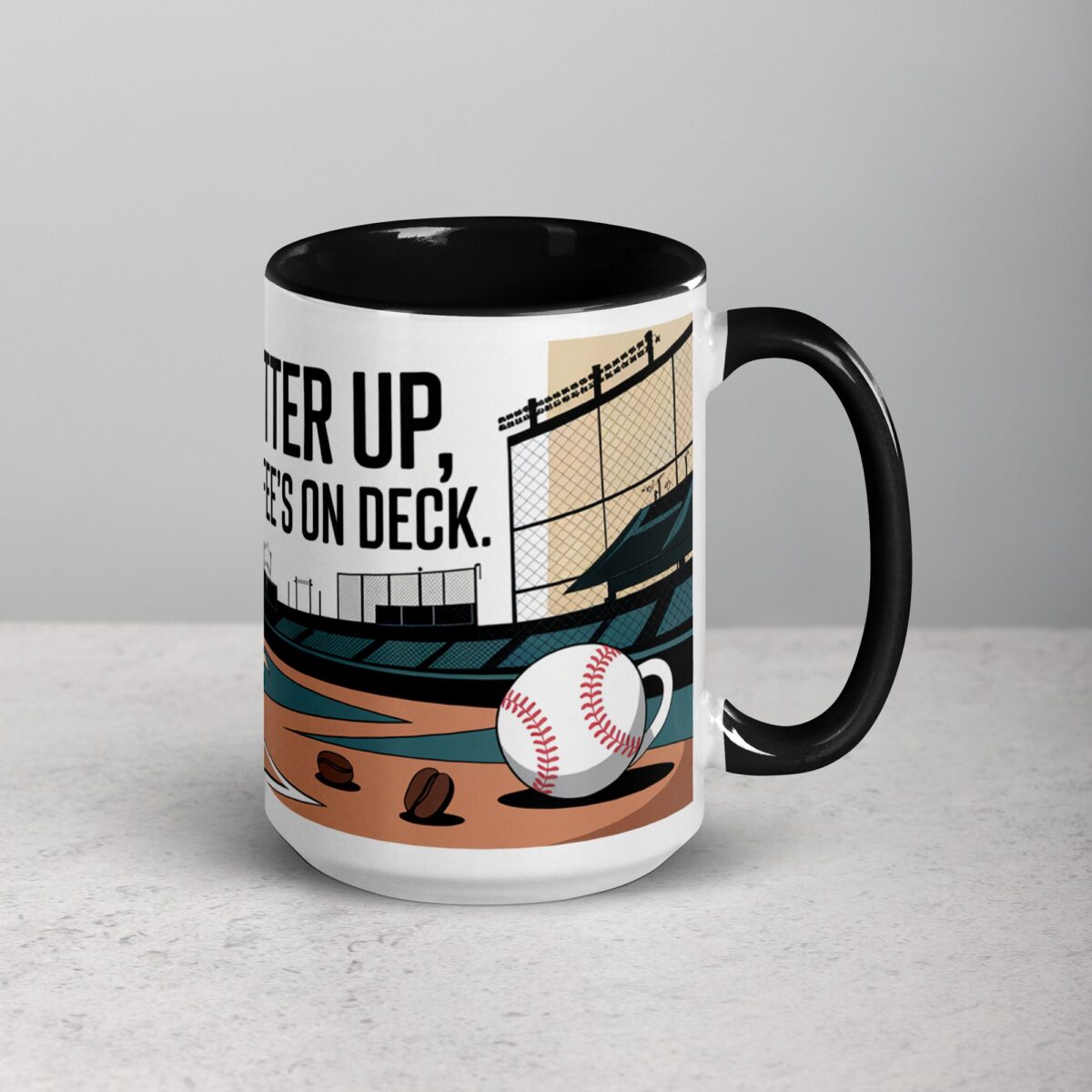 Batter Up, Coffee’s On Deck Baseball Mug - Image 6