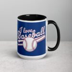 I Love Baseball Retro Coffee Mug & Tea Cup - Image 6