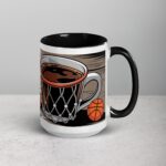 I Dunk, Therefore I Drink Basketball Coffee Mug - Image 6