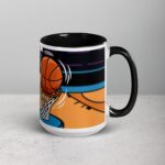 Caffeinated and Ready to Dunk Basketball Mug - Image 6