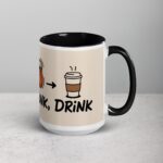 Dribble, Dunk, Drink Basketball Coffee Mug & Tea Cup - Image 6