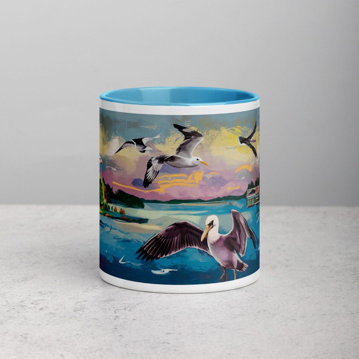 Flying Birds Graffiti Style Coffee Mugs & Tea Cup - Image 13