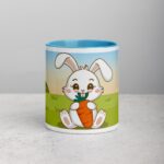 Bunny Rabbit Eating Carrot Coffee Mug & Tea Cup - Image 13