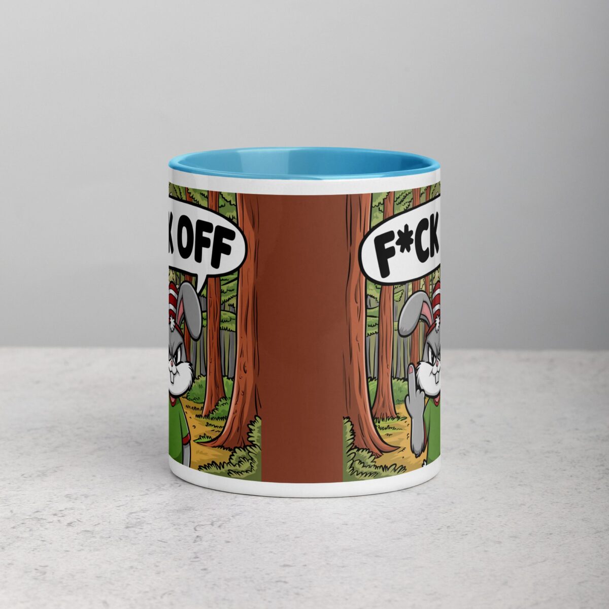 Bunny Rabbit Middle Finger Coffee Mug & Tea Cup - Image 13