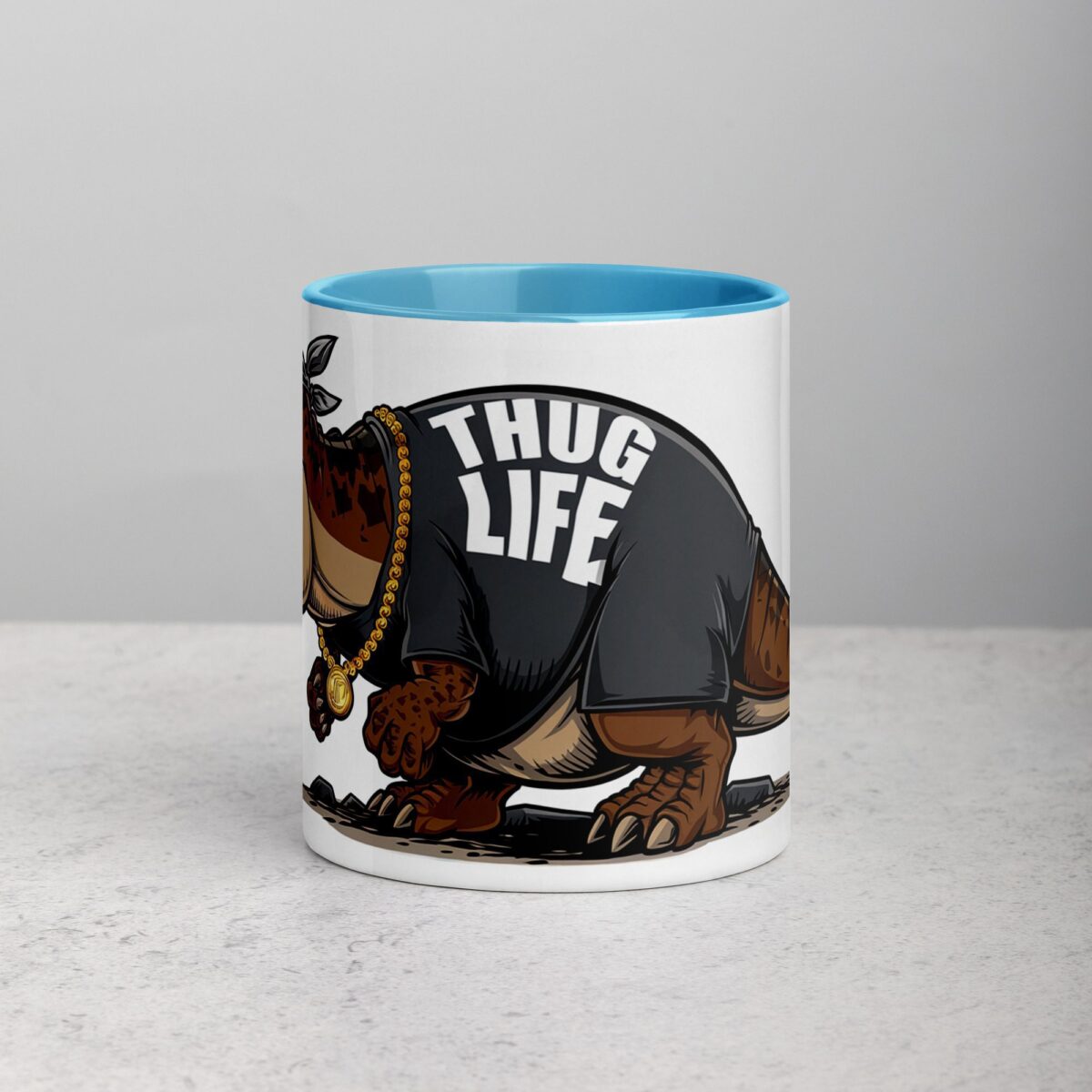 Thug Life Gangster Dinosaur Coffee Mug & Tea Cup - Image 13