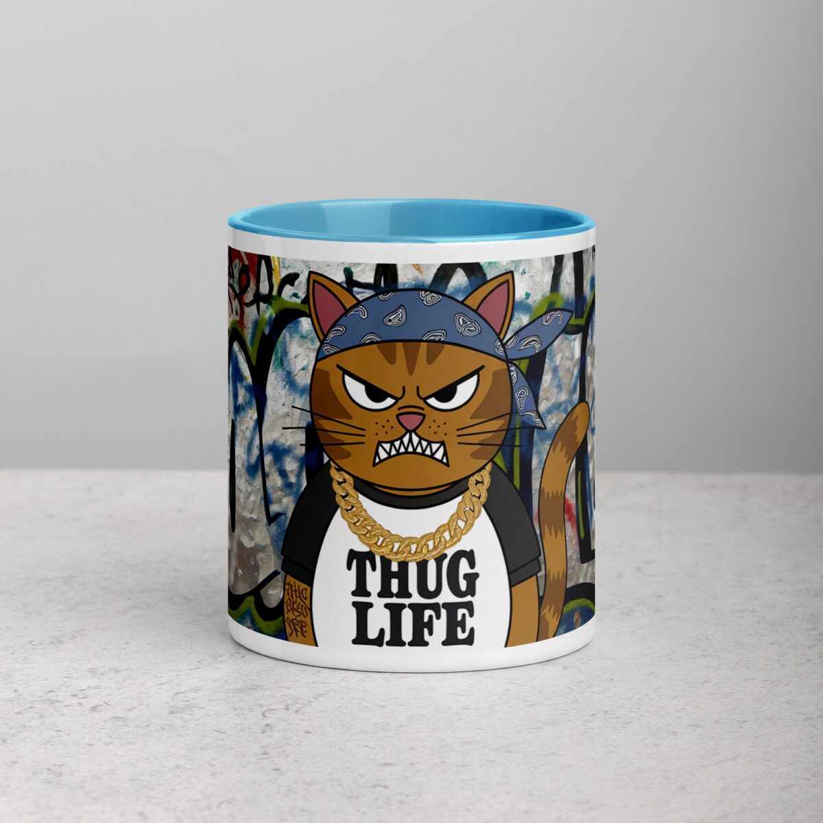 Thug Life Gangster Cat Coffee Mug & Tea Cup - Image 13
