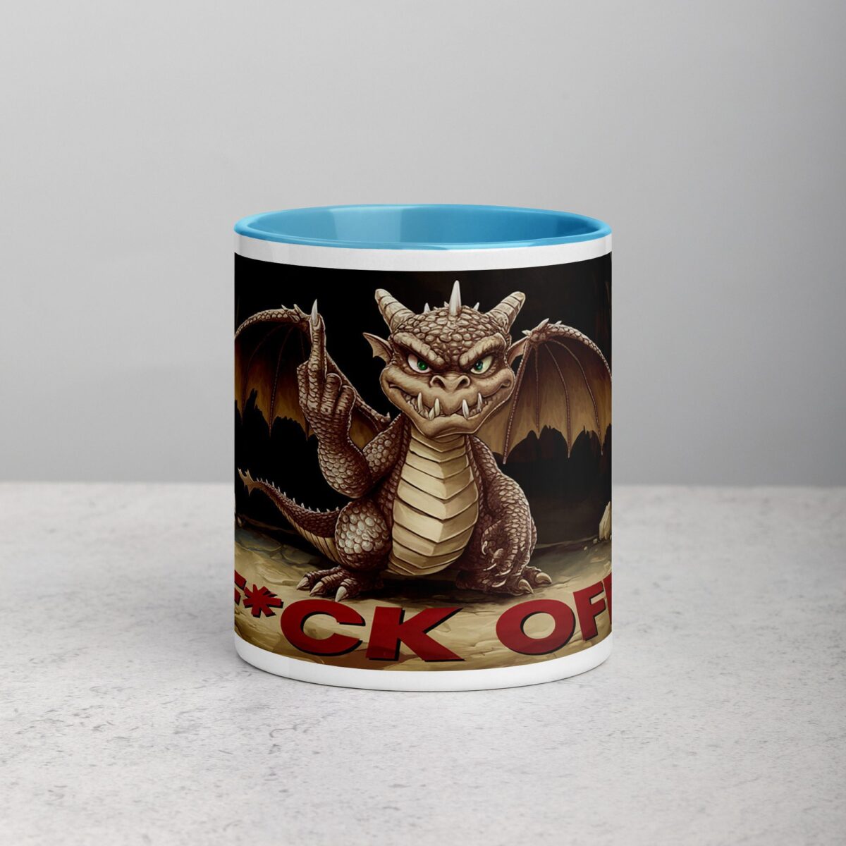 Middle Finger Dragon Coffee Mug & Tea Cup - Image 13
