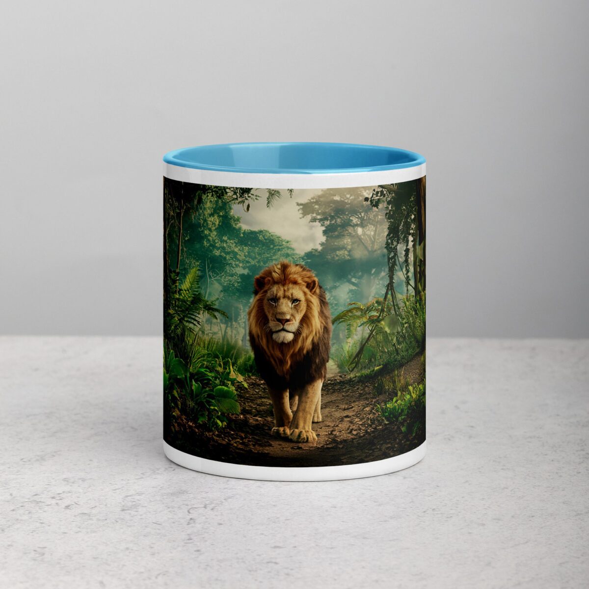Majestic Lion Walking Through Jungle Mug - Image 13