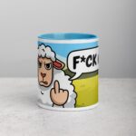 Middle Finger Sheep Coffee Mug & Tea Cup - Image 13