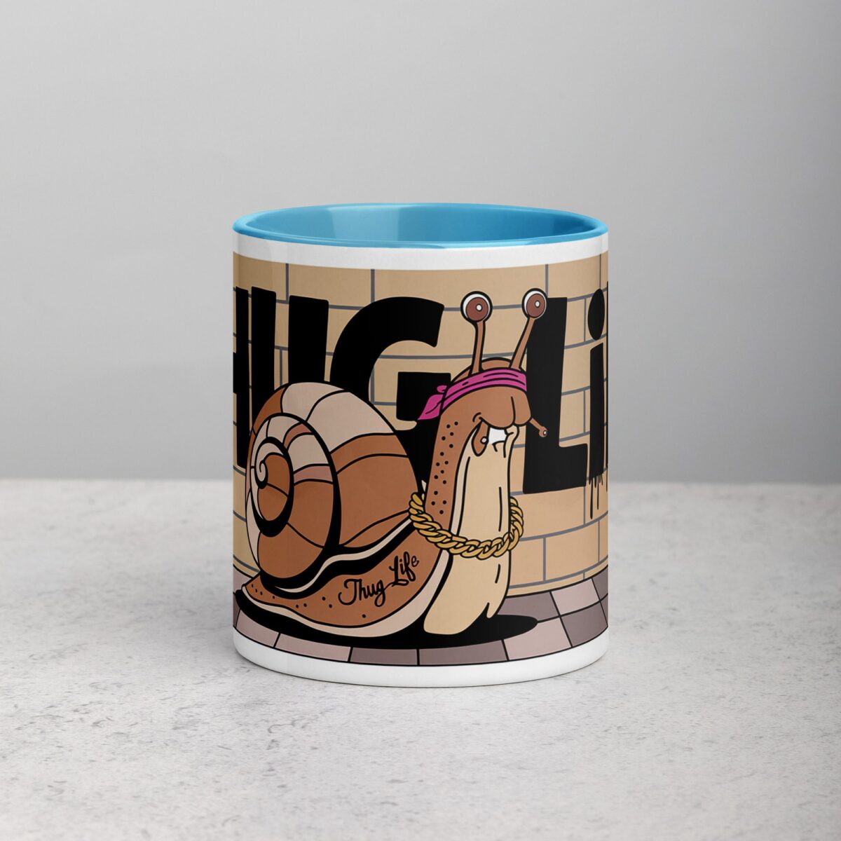 Thug Life Gangster Snail Coffee Mug & Tea Cup - Image 13