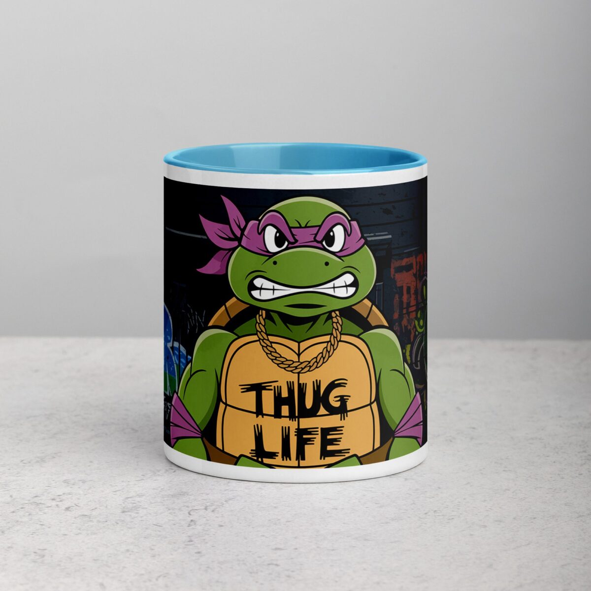 Thug Life Gangster Turtle Coffee Mug & Tea Cup - Image 13