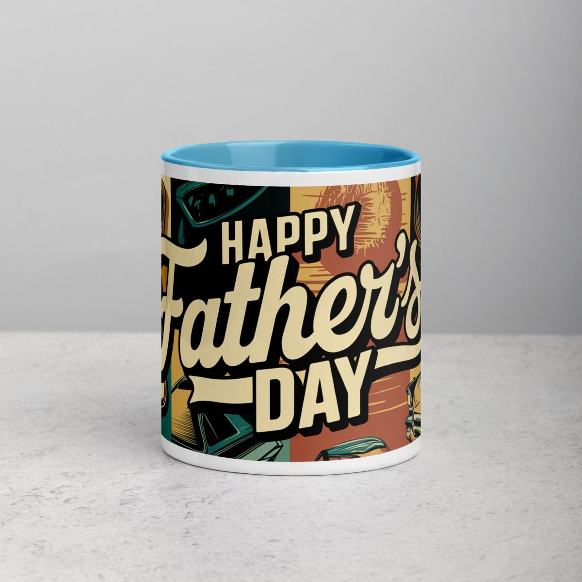 Happy Fathers Day Retro Coffee Mug - Image 13