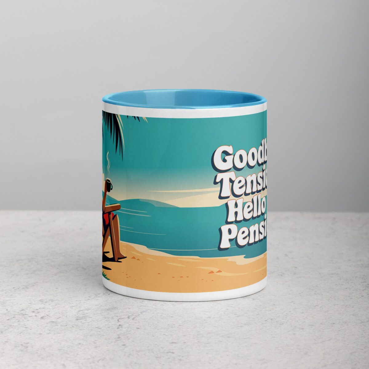 Goodbye Tension, Hello Pension Retirement Coffee Mug - Image 13