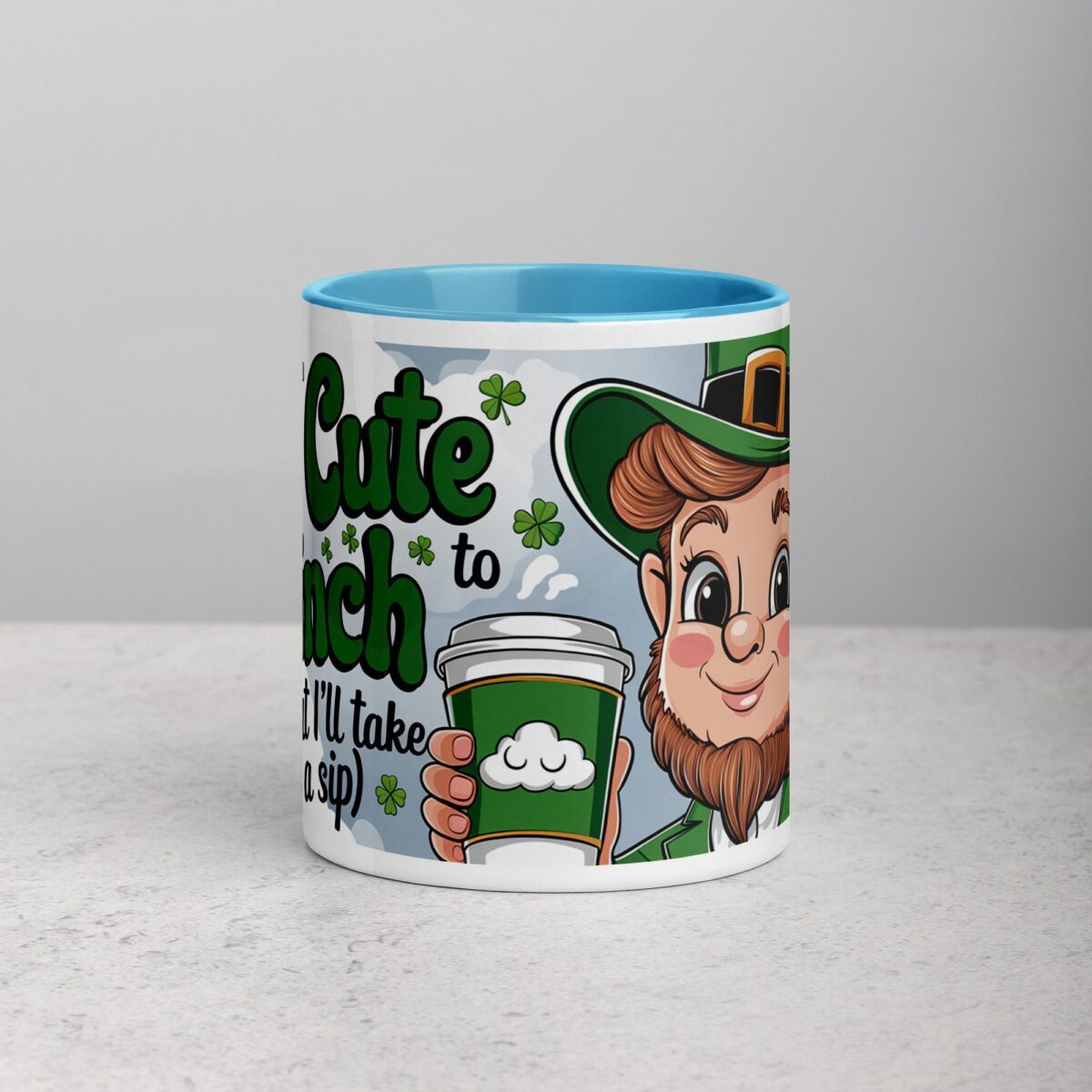 Too Cute to Pinch Leprechaun (But I’ll Take a Sip) Coffee Mug - Image 13