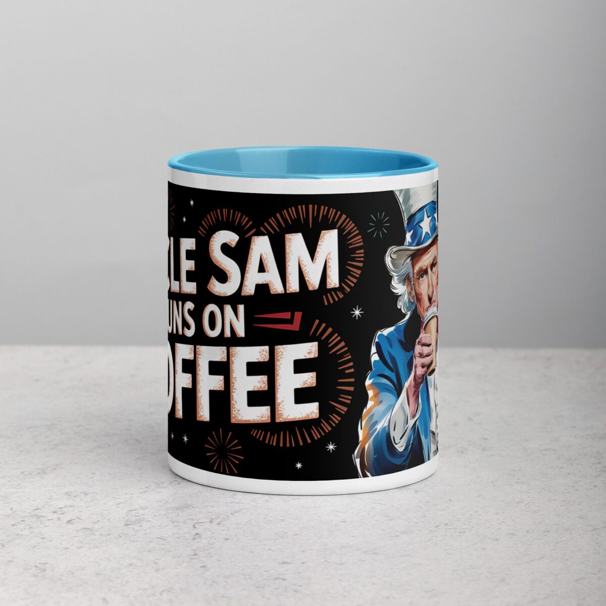Uncle Sam Runs on Coffee Mug - Image 13