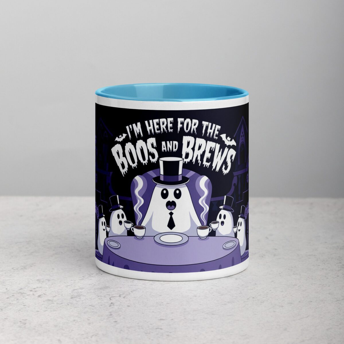 I’m Here for the Boos & Brews Ghost Coffee Mug - Image 13