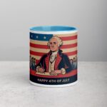 Happy 4th of July George Washington Retro Coffee Mug - Image 13