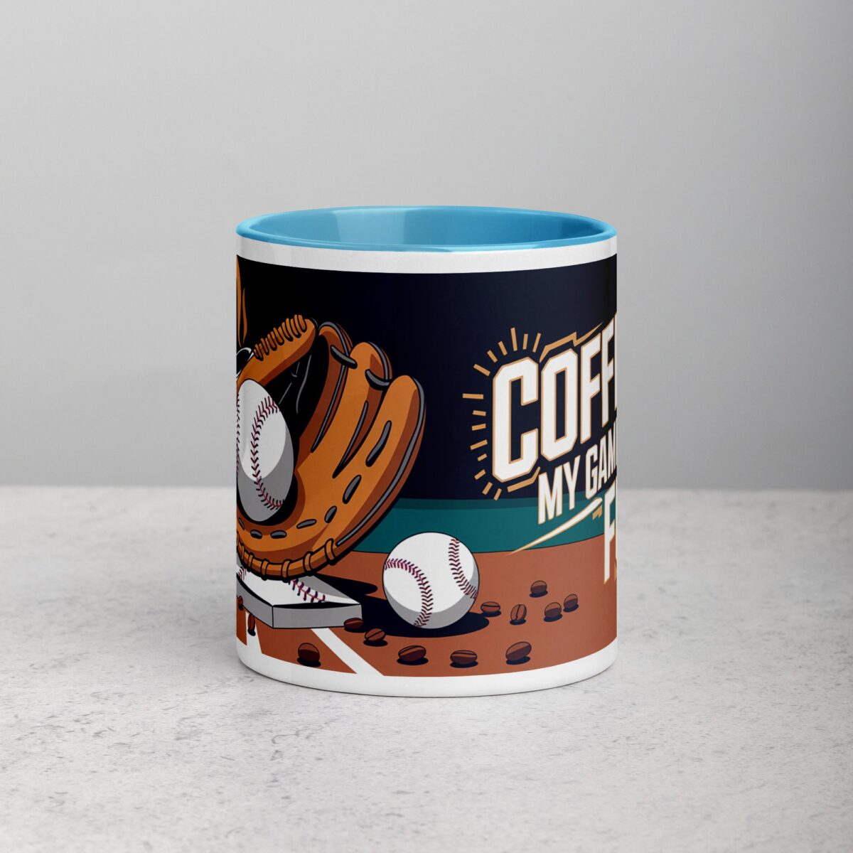 Coffee: My Game Day Fuel Baseball Mug - Image 13