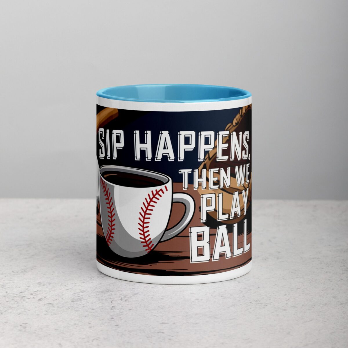 Sip Happens, Then We Play Ball Coffee Mug - Image 13