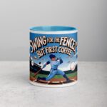 Swing for the Fences, But First Coffee Baseball Mug - Image 13
