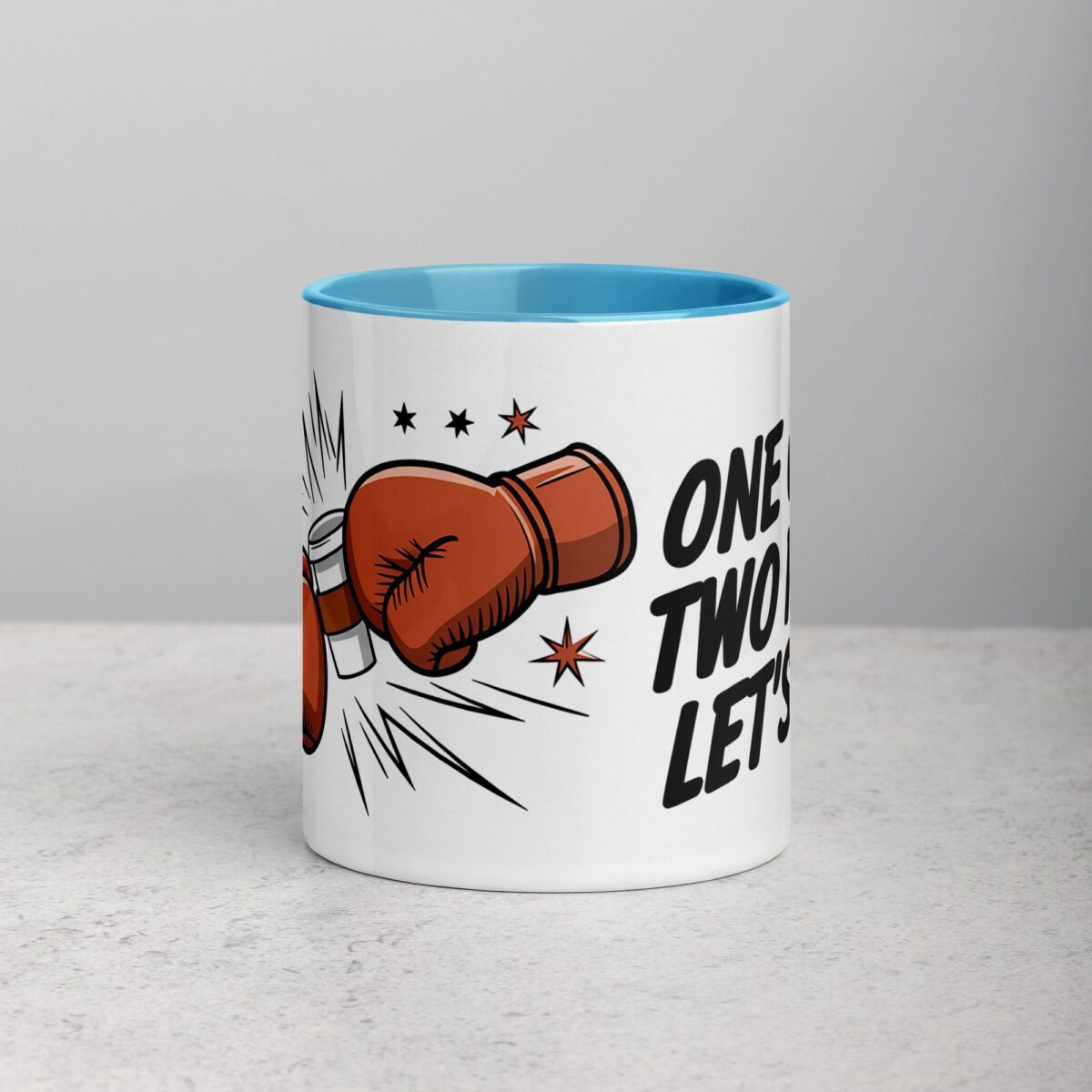 One Cup, Two Fists, Let’s Go! Boxing Coffee Mug - Image 13