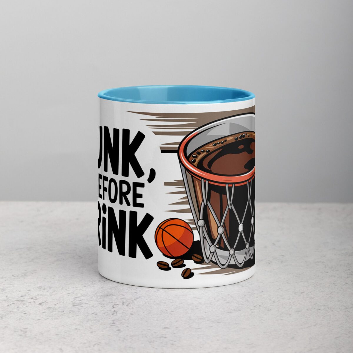 I Dunk, Therefore I Drink Basketball Coffee Mug - Image 13