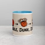 Dribble, Dunk, Drink Basketball Coffee Mug & Tea Cup - Image 13