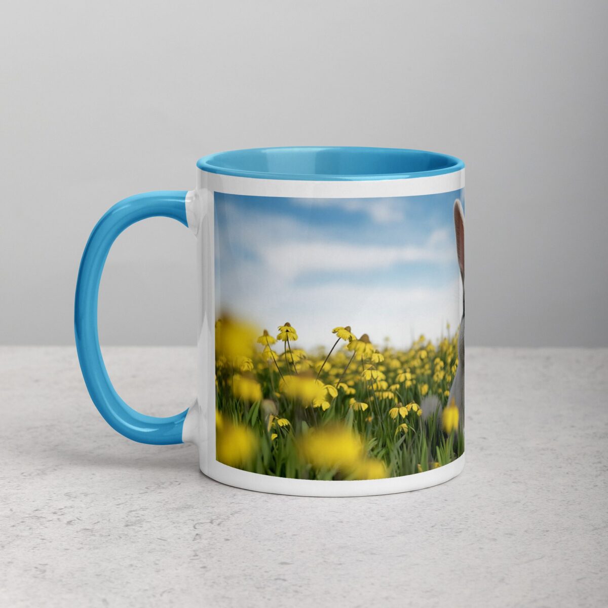 Bunny with Flowers Coffee Mug & Tea Cup - Image 14