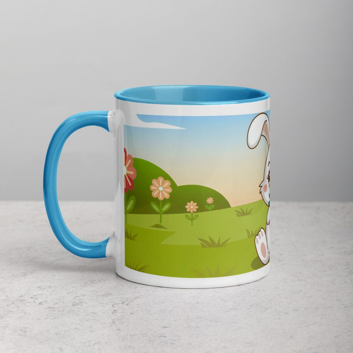 Bunny Rabbit Eating Carrot Coffee Mug & Tea Cup - Image 14