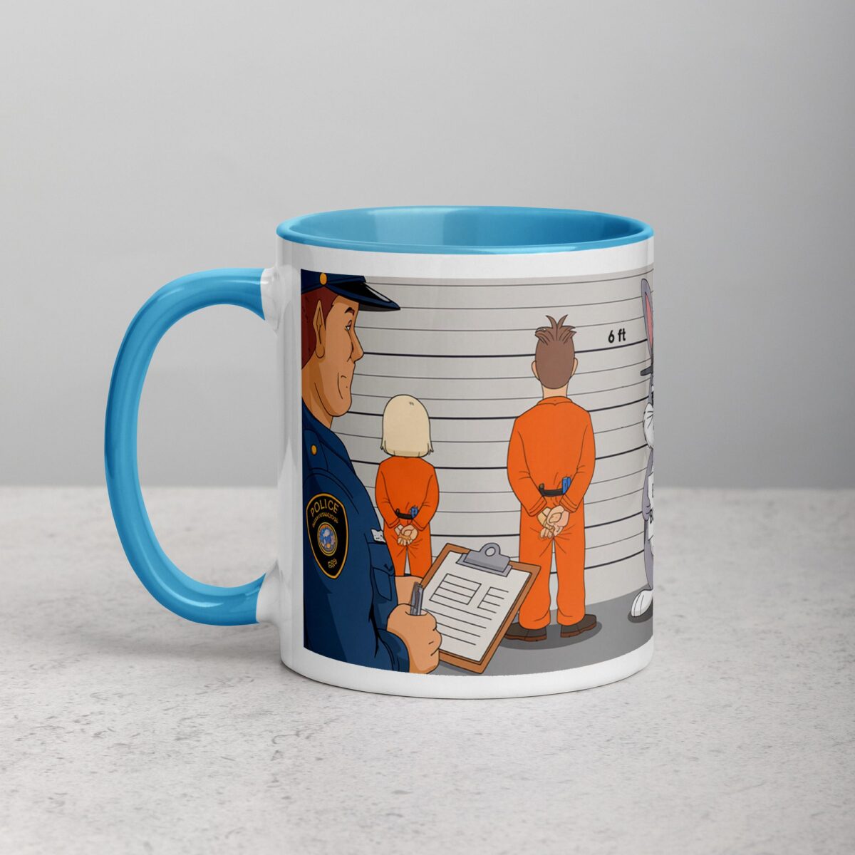 Bad Bunny Police Line  Coffee Mug & Tea Cup - Image 14