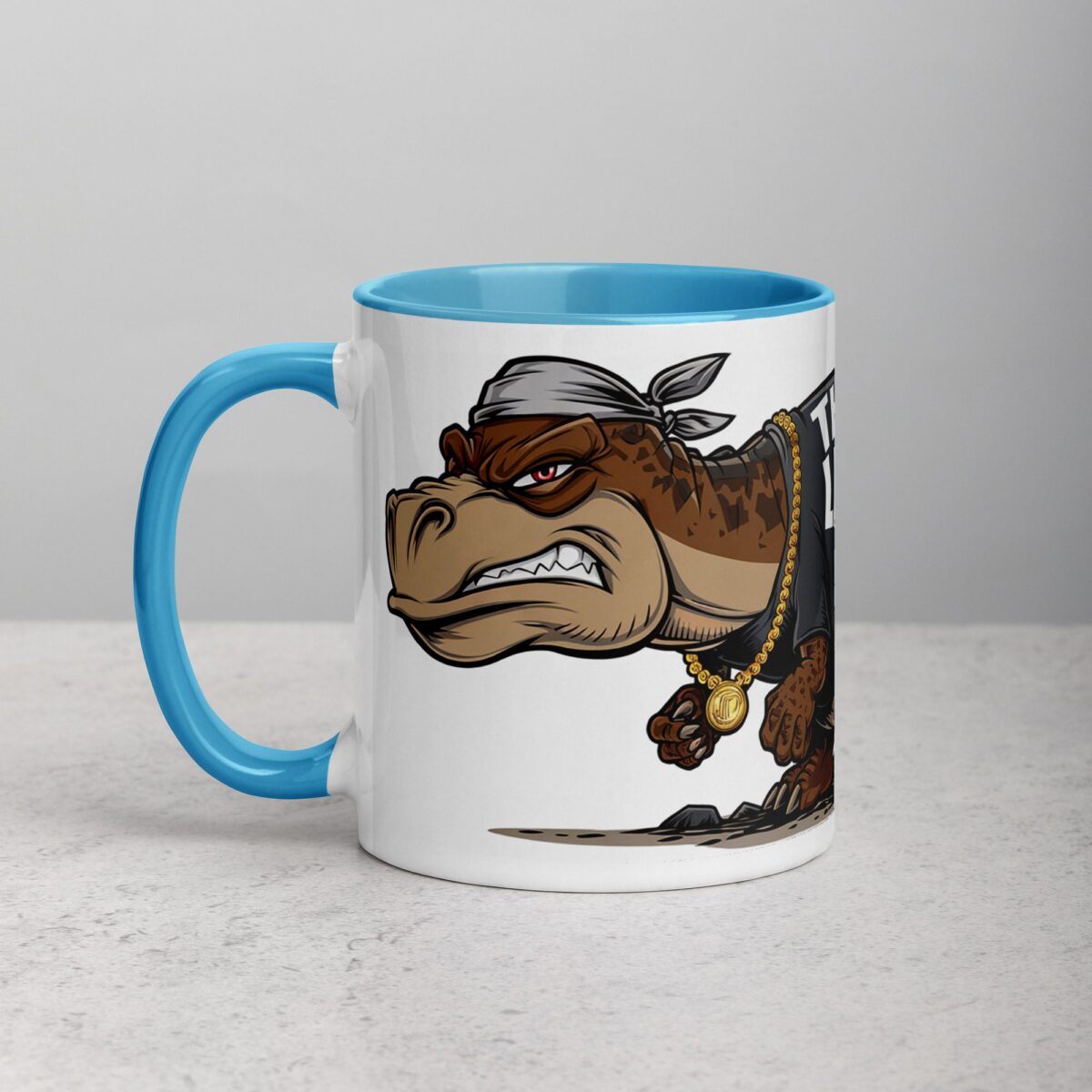 Thug Life Gangster Dinosaur Coffee Mug & Tea Cup - Image 14