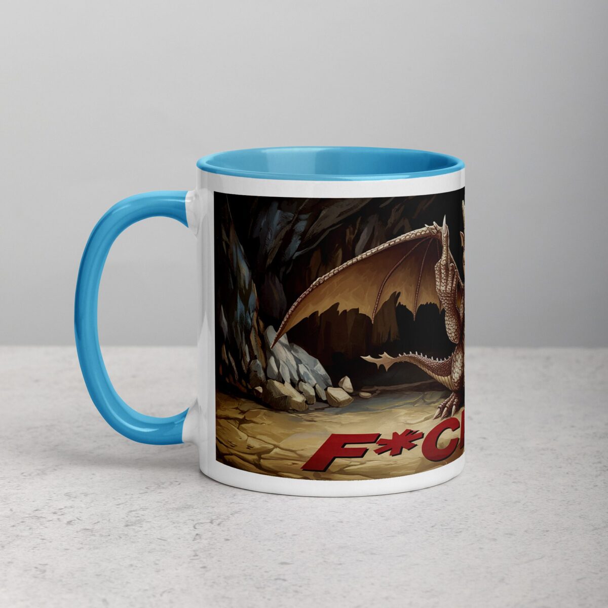 Middle Finger Dragon Coffee Mug & Tea Cup - Image 14