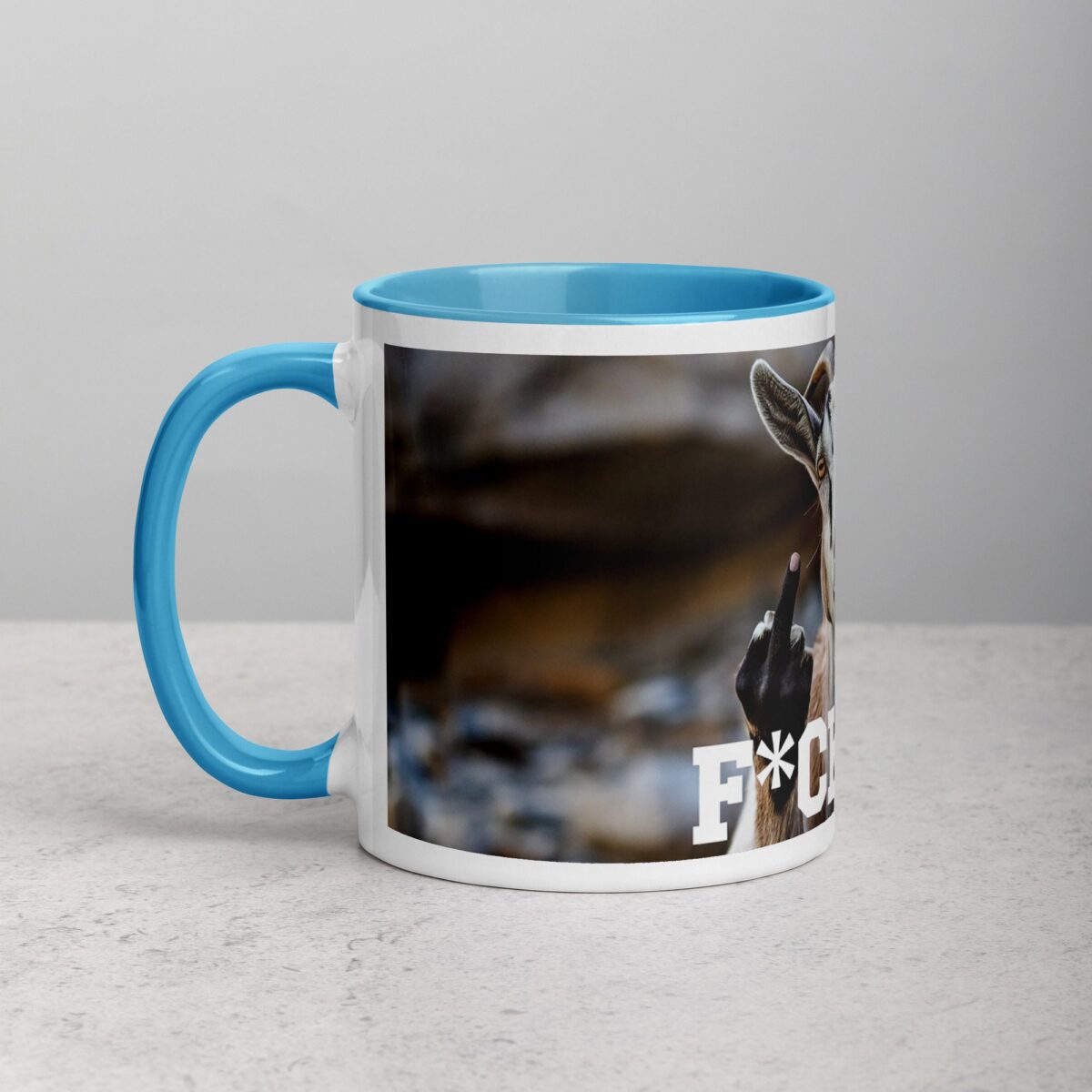 Middle Finger Goat Coffee Mug & Tea Cup - Image 14