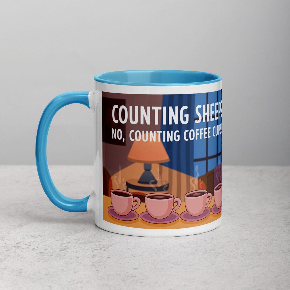 Counting Sheep? No, Counting Coffee Cups Mug - Image 14