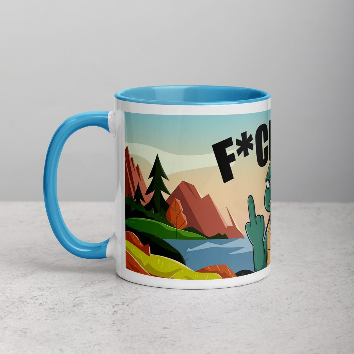 Middle Finger Turtle Coffee Mug & Tea Cup - Image 14